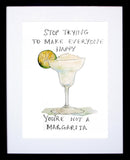 Drinks Cocktail - Margarita Black Frame