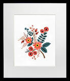 Coral Botanical Black Frame