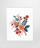 Coral Botanical Unframed