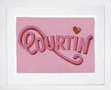 Northern Irish Slang - Courtin White Frame