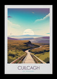 Co Fermanagh - Cuilcagh - Flat Black Frame