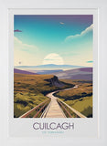 Co Fermanagh - Cuilcagh - Flat White Frame