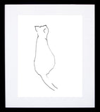Curious Cat Black frame