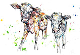 Print Ltd Edition Animals - Daisy and Dot