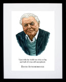 Other - David Attenborough Quote Black Frame