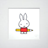 Miffy With A Pencil Unframed