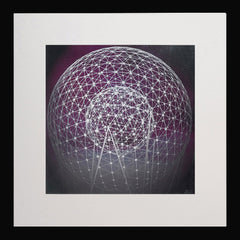 Print - Rise Sculpture In Purple