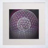 Print - Rise Sculpture In Purple