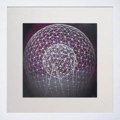 Print - Rise Sculpture In Purple
