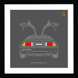 Delorean Belfast Black frame 15x15