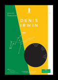 Man Utd - Denis Irwin vs Wimbledon 1994 30x42 no mount