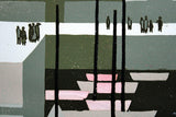 Linocut Print - Donaghadee 1961