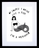 Other - Drink Like A Fish Black Frame