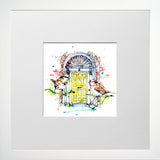 Print Open Edition Landscapes - Dublin Doors-12 x 12-Small Flat White Frame