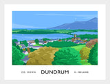 Co Down - Dundrum Frame White 40x30 No Mount