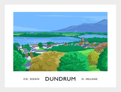 Co Down - Dundrum Frame White 40x30 No Mount