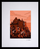 Dunluce Castle (Red) (F) 16x11.5
