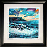 Print - Dunseverick Waves 1 Chunky Black Frame Click &amp; Collect Only