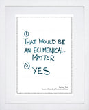 Father Ted - Series 2 Episode 3 - Ecumenical Frame White 
