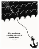 Edgar Allan Poe - I Became Insane-28 x 35.5-Unframed