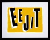 Northern Irish Slang - Eejit Black Frame