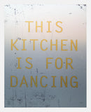 Aluminium Print: This Kitchen Is For Dancing Metallic White Frame