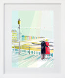 English Seaside, To The Sea Frame White 18x25
