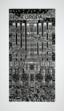 Linoprint - Europa Nights