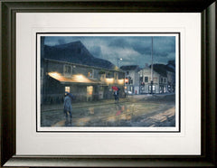 Co Down - Rain Series - Evening Rain Holywood Frame Black Moulded 60x47.5