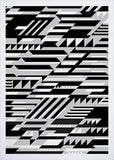 Pattern - Faster In Monochrome Frame White