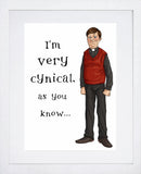 Father Ted - Father Dougal - Cynical White Frame
