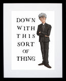 Father Ted - Down With This Sort Of Thing Black Frame