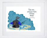 Angler White Frame