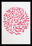 Nature - Flora (Raspberry Sorbet) Black frame