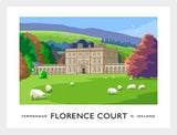 Co Fermanagh - Florence Court-40 x 30-White Box Frame (No Mount)