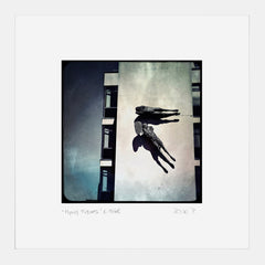 Belfast - Flying Figures E. Frink White Frame (No Mount)