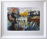 Print - Footbridge Over Lagan Chunky White Frame