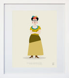 Frida Kahlo White Frame