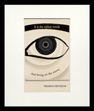 Postcard - Friedrich Nietzsche-Available In One Size Only-Small Flat Black Frame