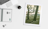 Linocut Print - Co Down From Dundrum Castle
