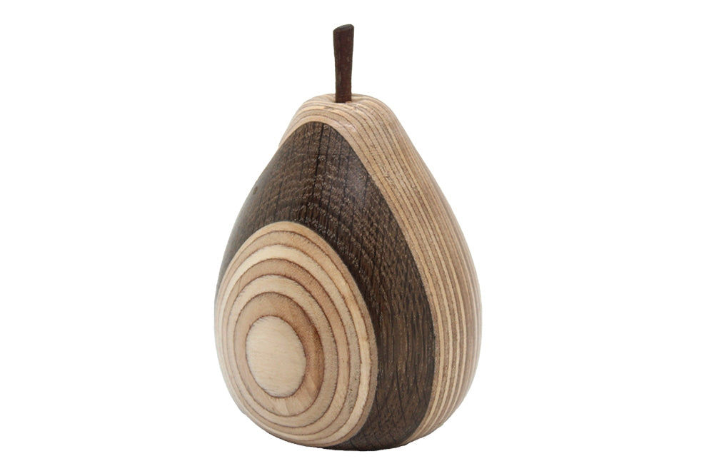 Fruit - Pear 3 Birch Ply And Burnt Ash