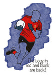 Gaelic Footballer Unframed