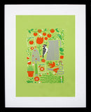Garden Woodpecker Black Frame