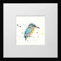 Print Open Edition Animals - Gaze-12 x 12-Small Flat Black Frame