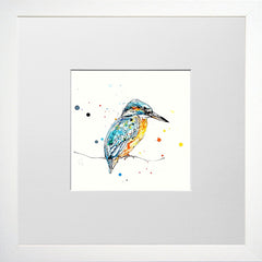 Print Open Edition Animals - Gaze-12 x 12-Small Flat White Frame