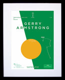 Northern Ireland - Gerry Armstrong vs Spain 1982 Framed 30x42 Frame Black Box