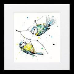 Print Ltd Edition Animals - Get Together Frame Black
