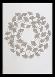 Nature - Ginkgo (Warm Stone) Black frame