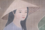 Girl With Lotus Flowers
