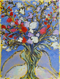Print - Gladioli In Green Vase